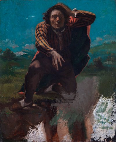 On the Edge of the Precipice by Gustave Courbet